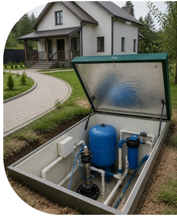 Автономное водоснабжение дома в Бугульме от 151620 р. | АПаруса-Бгл