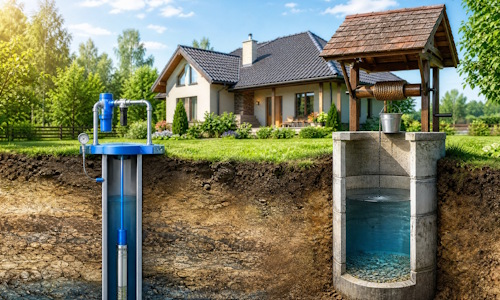 Автономное водоснабжение загородного дома Бугульма: скважина или колодец 